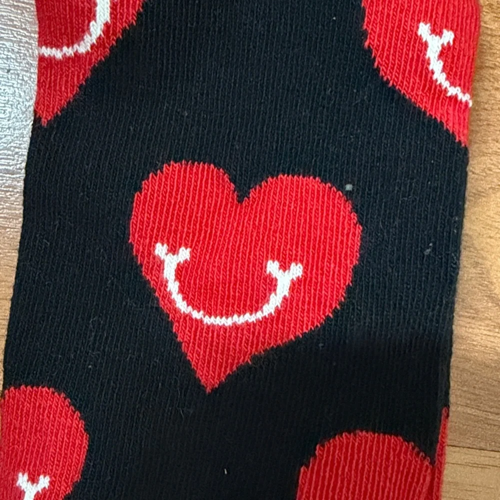 ❤️ Happy Socks Smiling Dog Crew Socks Size M NWT